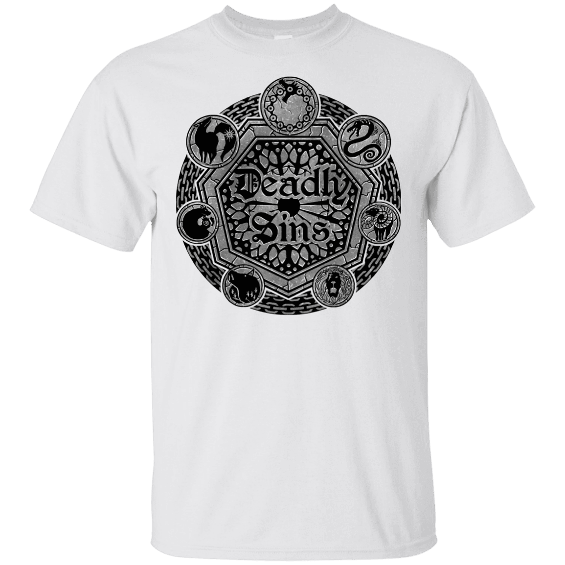 T-Shirts White / YXS Sins Shield Youth T-Shirt