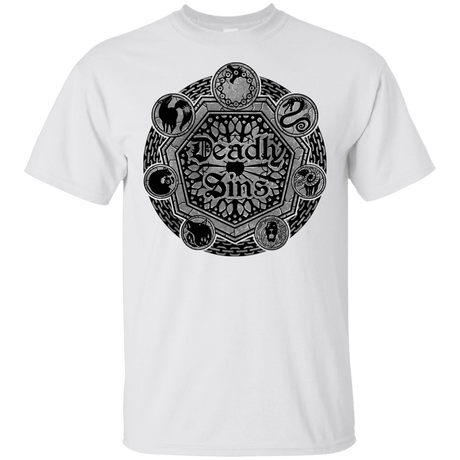 T-Shirts White / YXS Sins Shield Youth T-Shirt