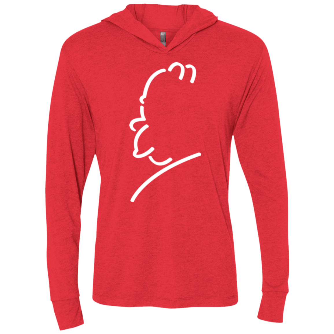 T-Shirts Vintage Red / X-Small Sir Alfred J Triblend Long Sleeve Hoodie Tee