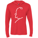 T-Shirts Vintage Red / X-Small Sir Alfred J Triblend Long Sleeve Hoodie Tee