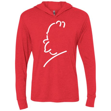 T-Shirts Vintage Red / X-Small Sir Alfred J Triblend Long Sleeve Hoodie Tee