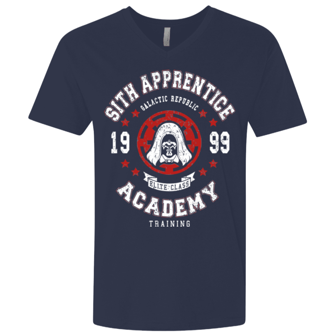 T-Shirts Midnight Navy / X-Small Sith Appretince Academy 99 Men's Premium V-Neck