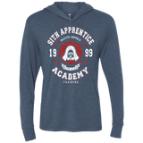 T-Shirts Indigo / X-Small Sith Appretince Academy 99 Triblend Long Sleeve Hoodie Tee