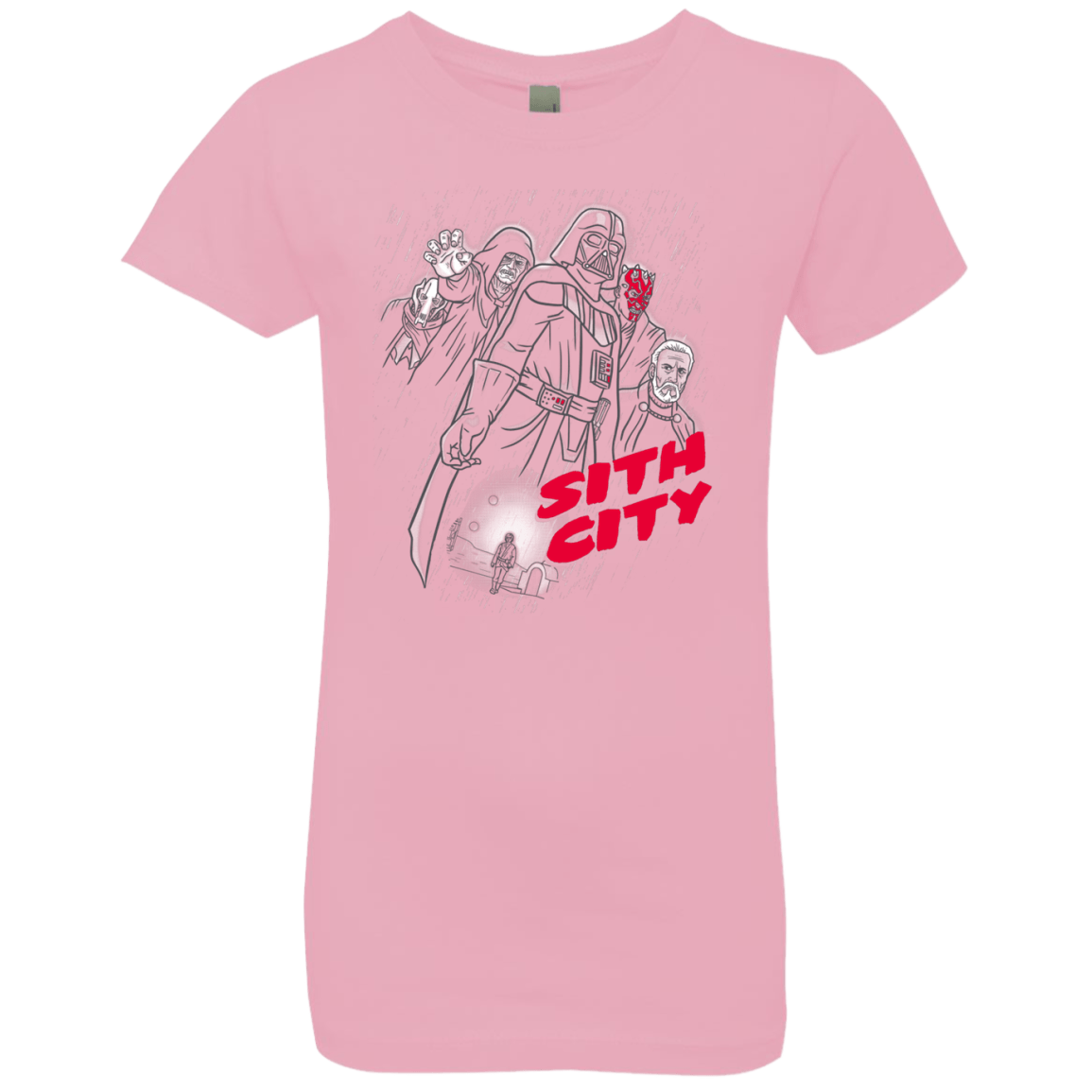 T-Shirts Light Pink / YXS Sith city Girls Premium T-Shirt