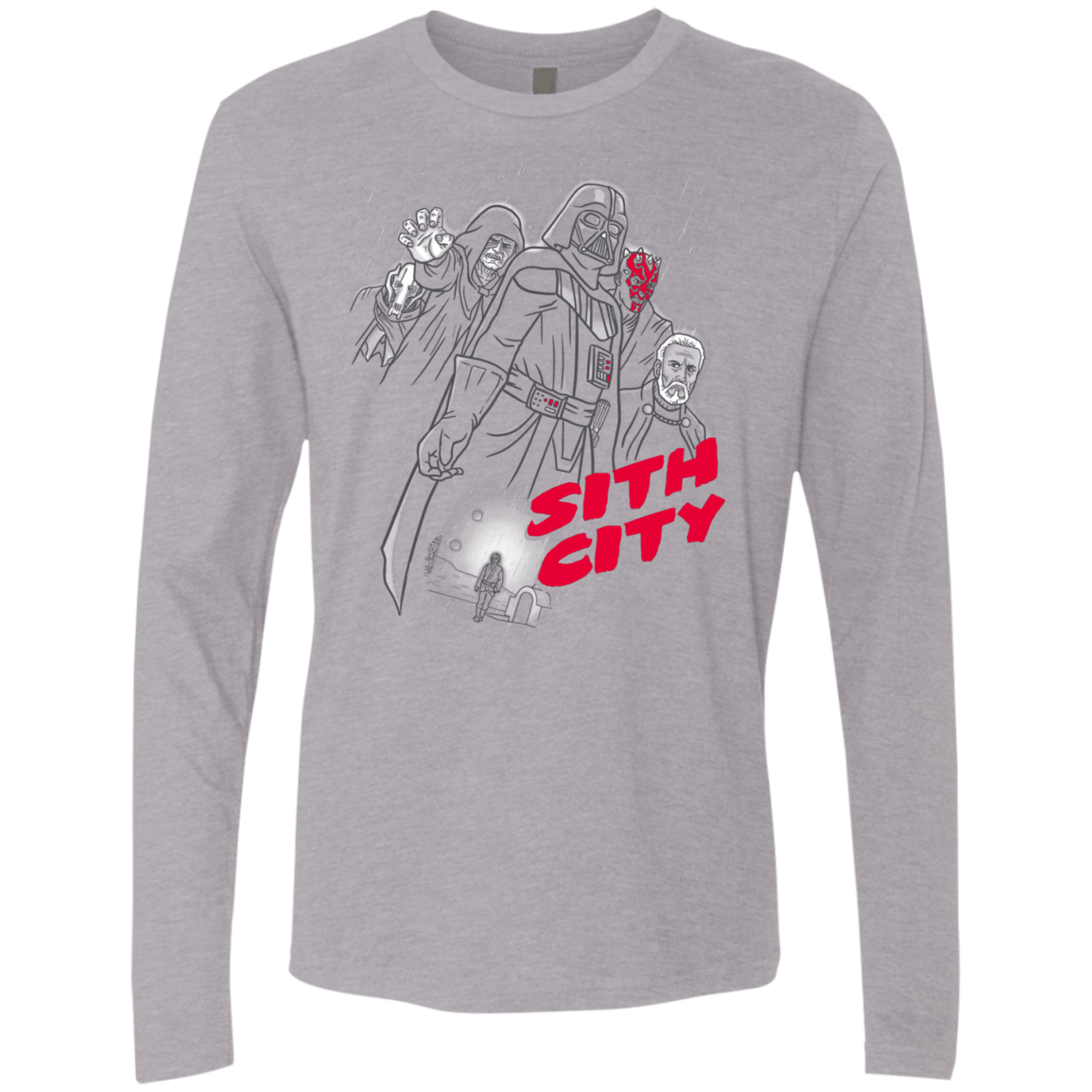 T-Shirts Heather Grey / Small Sith city Men's Premium Long Sleeve