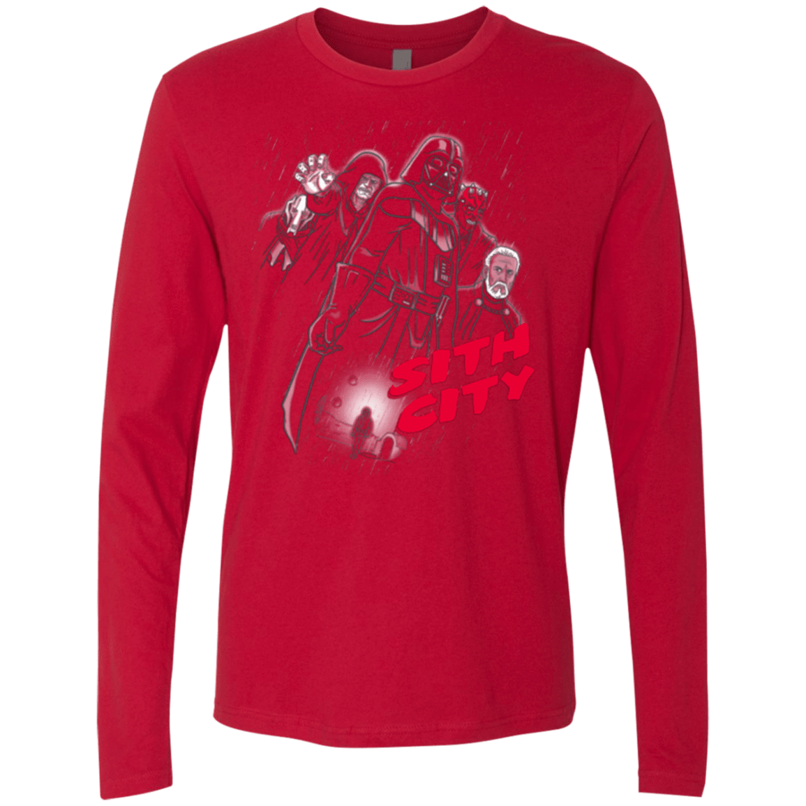 T-Shirts Red / Small Sith city Men's Premium Long Sleeve