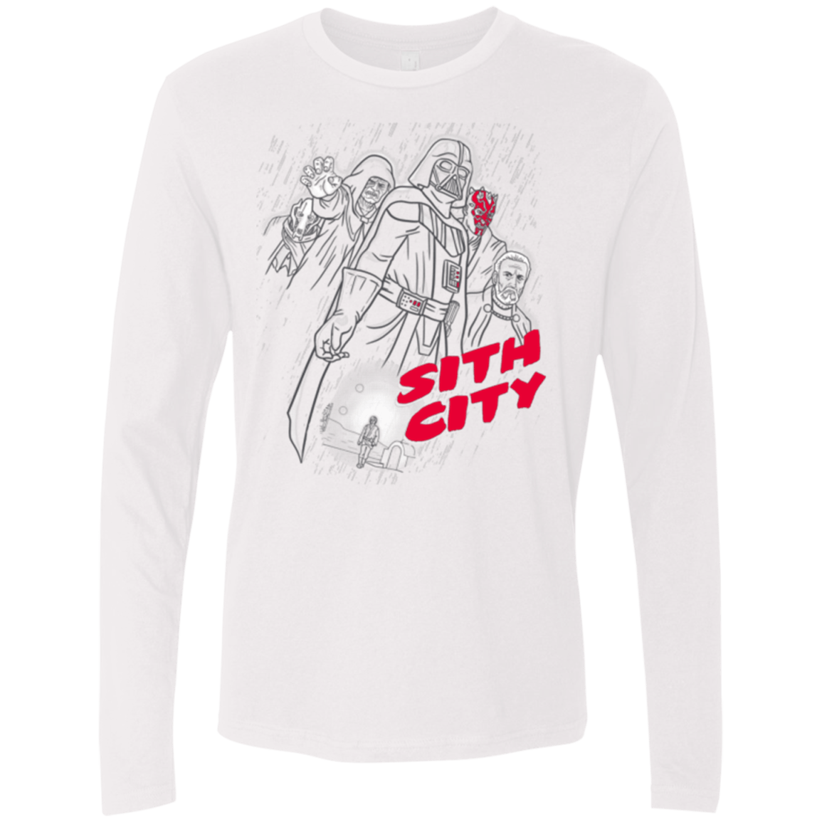 T-Shirts White / Small Sith city Men's Premium Long Sleeve