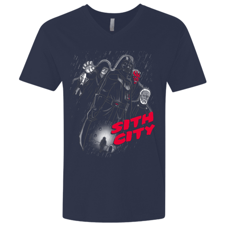 T-Shirts Midnight Navy / X-Small Sith city Men's Premium V-Neck