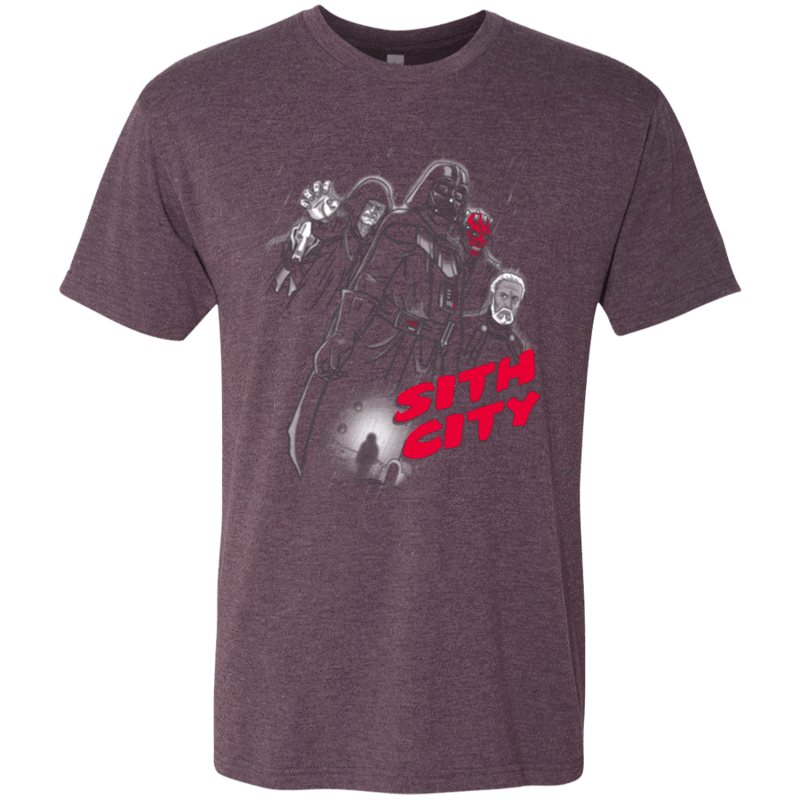 T-Shirts Vintage Purple / Small Sith city Men's Triblend T-Shirt