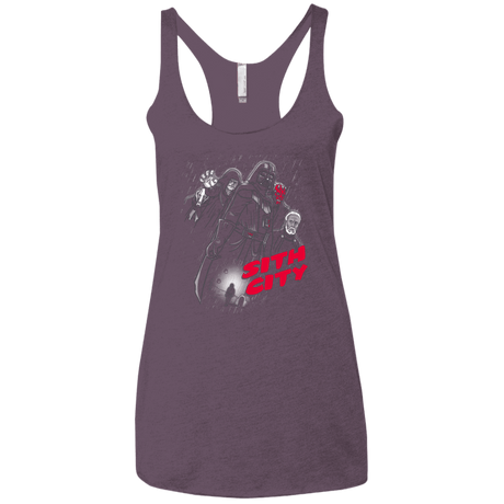 T-Shirts Vintage Purple / X-Small Sith city Women's Triblend Racerback Tank