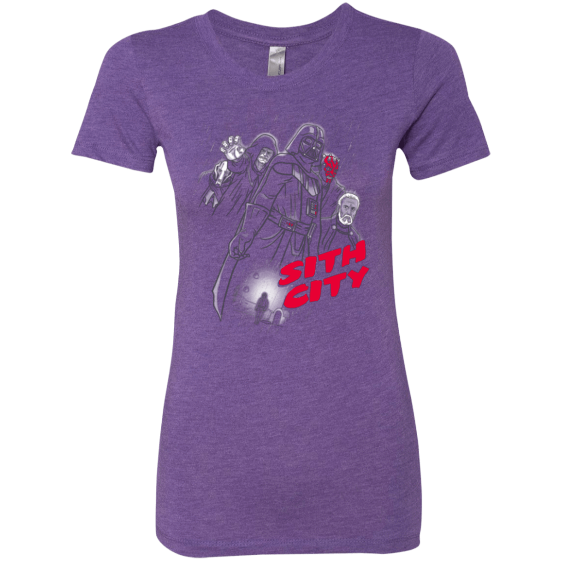 T-Shirts Purple Rush / Small Sith city Women's Triblend T-Shirt