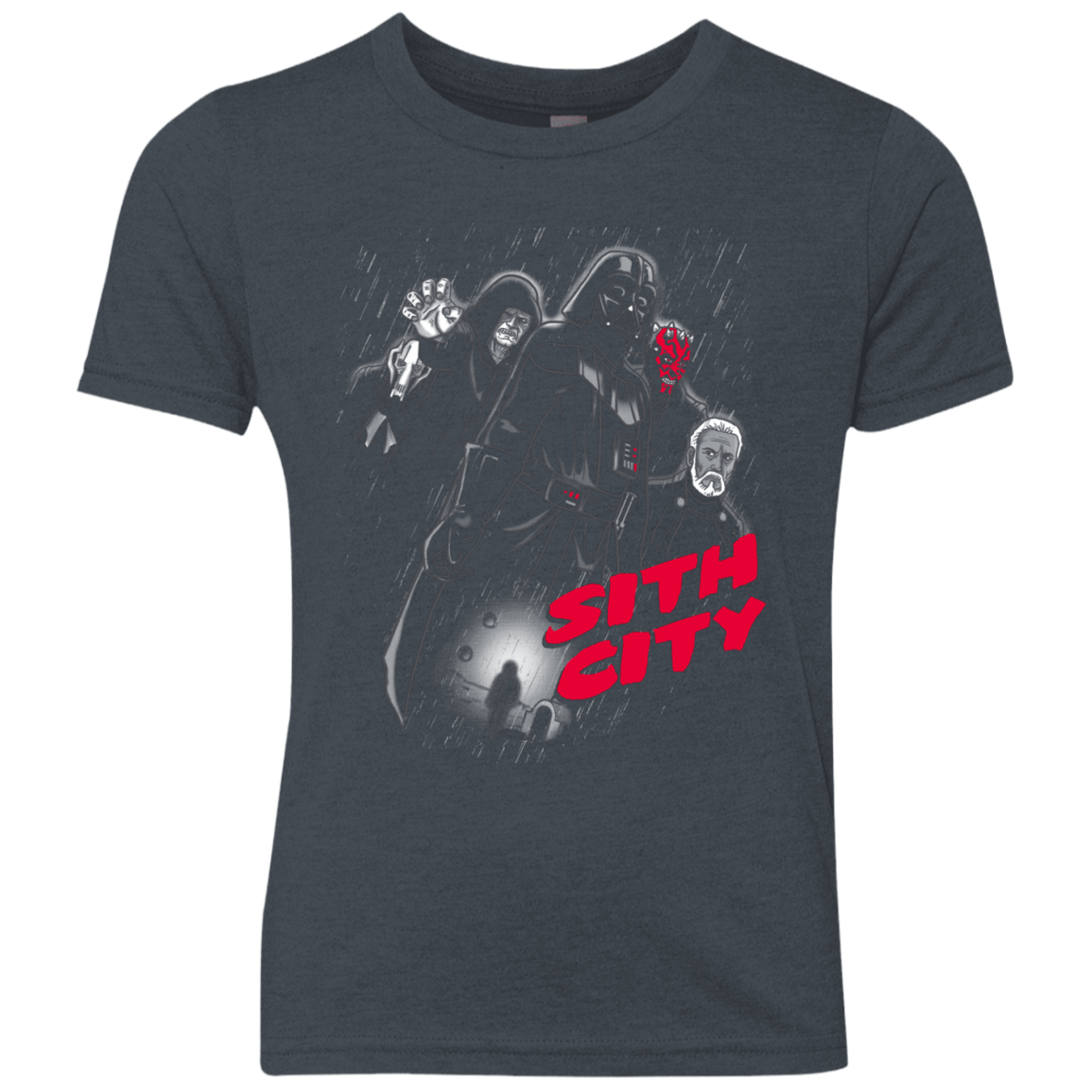 T-Shirts Vintage Navy / YXS Sith city Youth Triblend T-Shirt