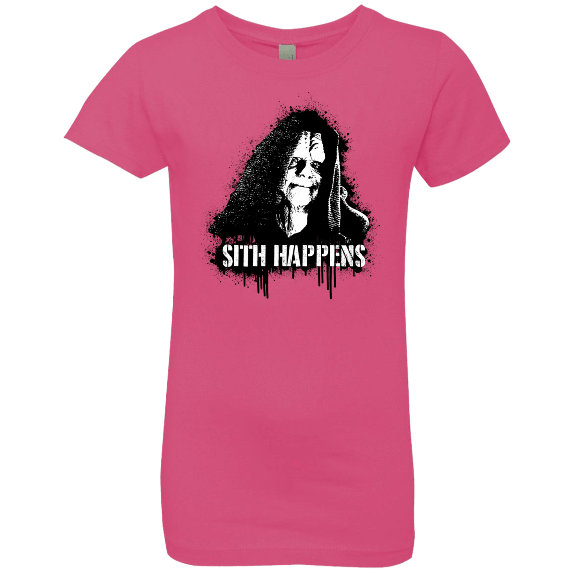 T-Shirts Hot Pink / YXS Sith Happens Girls Premium T-Shirt