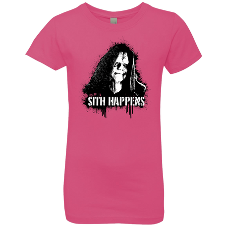 T-Shirts Hot Pink / YXS Sith Happens Girls Premium T-Shirt
