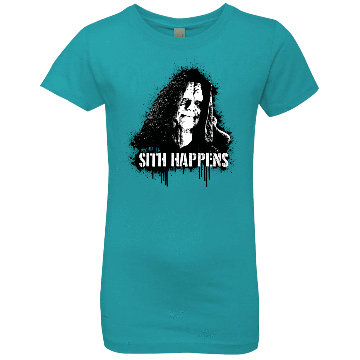 T-Shirts Tahiti Blue / YXS Sith Happens Girls Premium T-Shirt
