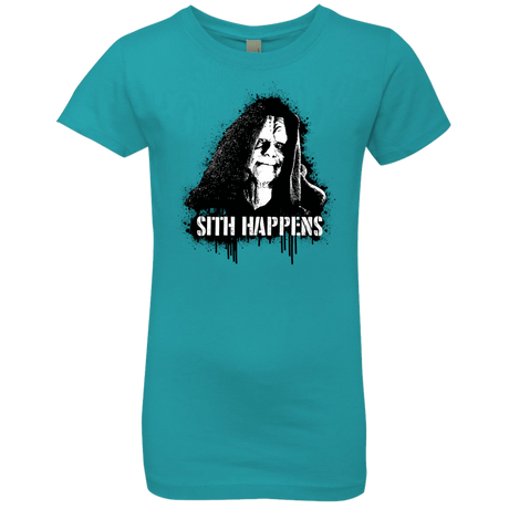 T-Shirts Tahiti Blue / YXS Sith Happens Girls Premium T-Shirt