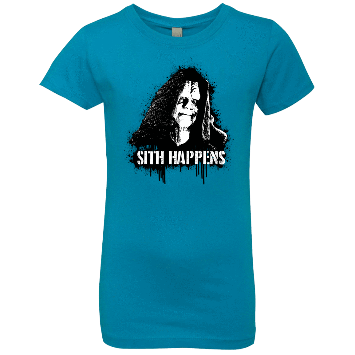 T-Shirts Turquoise / YXS Sith Happens Girls Premium T-Shirt