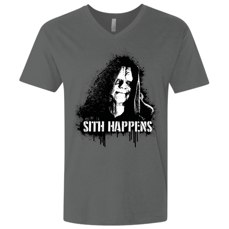 T-Shirts Heavy Metal / X-Small Sith Happens Men's Premium V-Neck