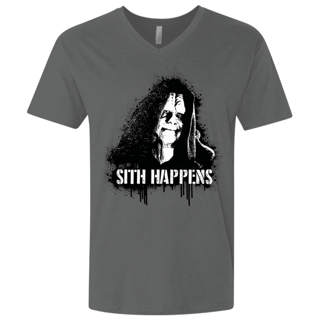 T-Shirts Heavy Metal / X-Small Sith Happens Men's Premium V-Neck