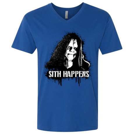 T-Shirts Royal / X-Small Sith Happens Men's Premium V-Neck