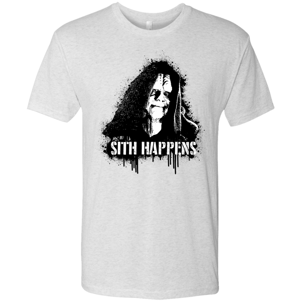 T-Shirts Heather White / S Sith Happens Men's Triblend T-Shirt