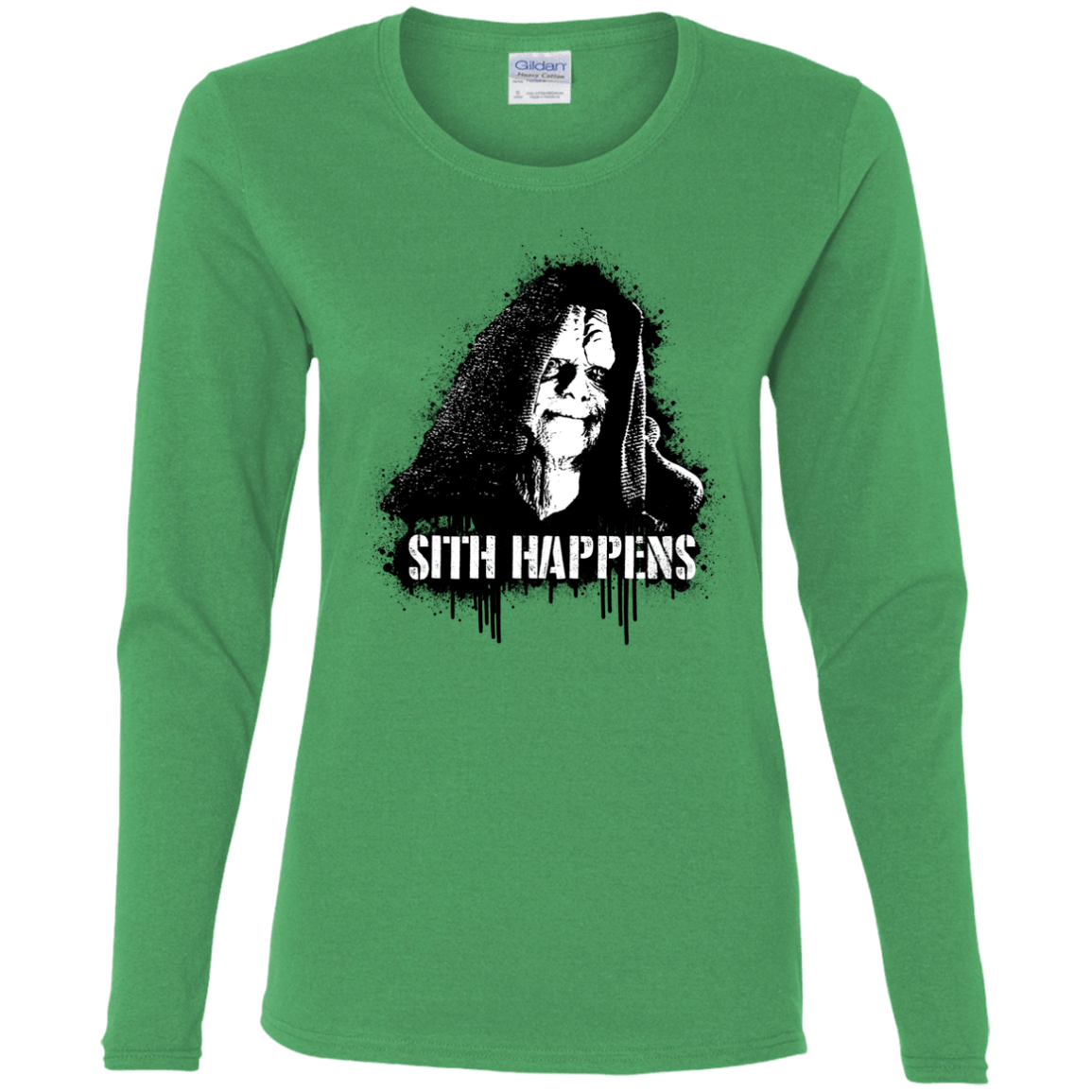 T-Shirts Irish Green / S Sith Happens Women's Long Sleeve T-Shirt
