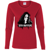 T-Shirts Red / S Sith Happens Women's Long Sleeve T-Shirt