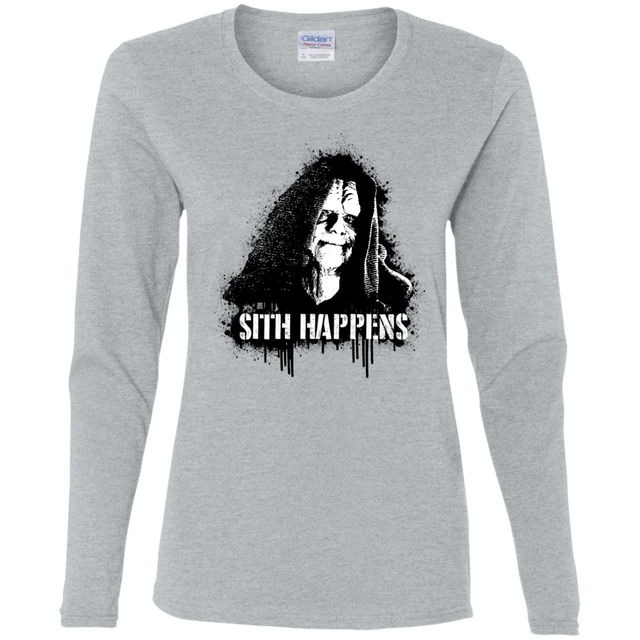 T-Shirts Sport Grey / S Sith Happens Women's Long Sleeve T-Shirt
