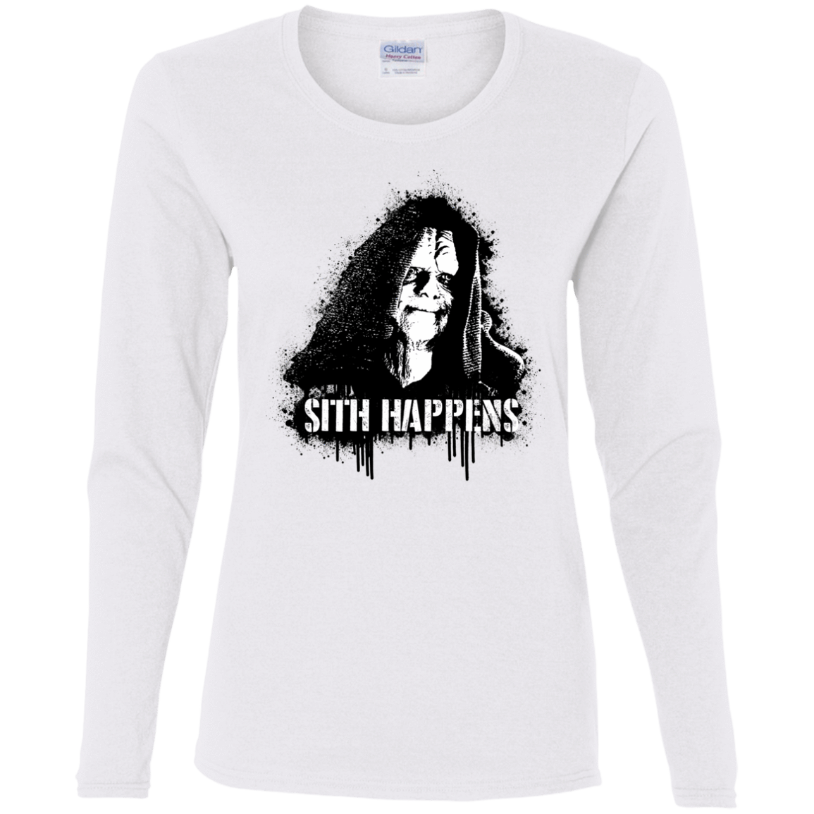 T-Shirts White / S Sith Happens Women's Long Sleeve T-Shirt