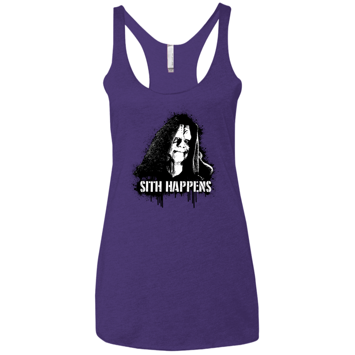Sith Happens Women's Triblend Racerback Tank