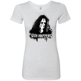 T-Shirts Heather White / S Sith Happens Women's Triblend T-Shirt