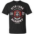 T-Shirts Black / Small Sith Lord Academy 77 T-Shirt