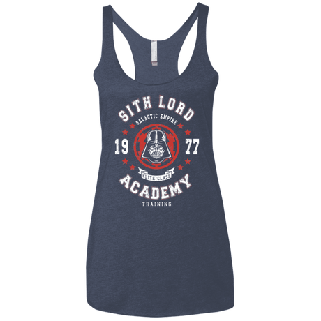 T-Shirts Vintage Navy / X-Small Sith Lord Academy 77 Women's Triblend Racerback Tank