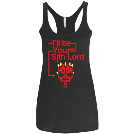 T-Shirts Vintage Black / X-Small Sith Lord Darth Maul Women's Triblend Racerback Tank