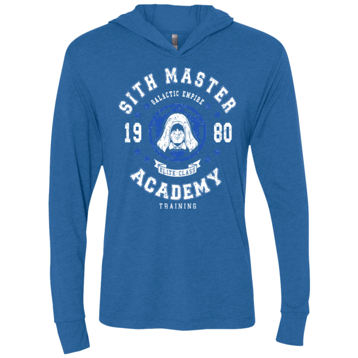 T-Shirts Vintage Royal / X-Small Sith Master Academy 80 Triblend Long Sleeve Hoodie Tee
