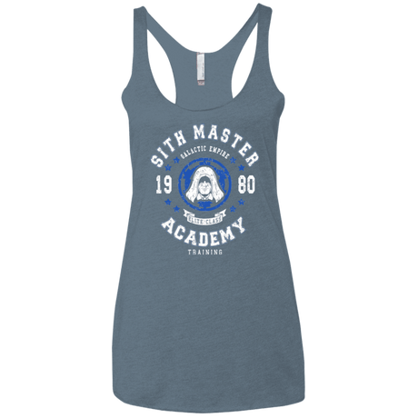 T-Shirts Indigo / X-Small Sith Master Academy 80 Women's Triblend Racerback Tank