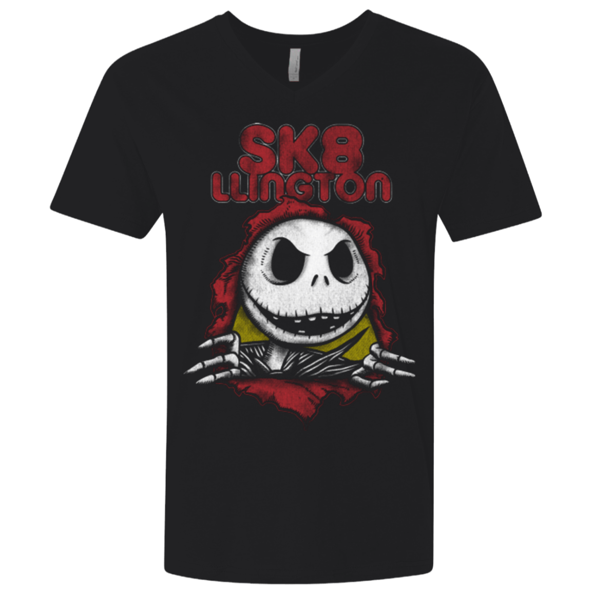 T-Shirts Black / X-Small SK8LLINGTON Men's Premium V-Neck