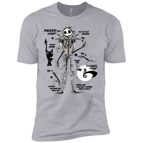T-Shirts Heather Grey / YXS Skeleton Concept Boys Premium T-Shirt