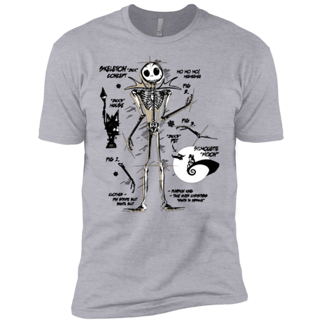 T-Shirts Heather Grey / YXS Skeleton Concept Boys Premium T-Shirt