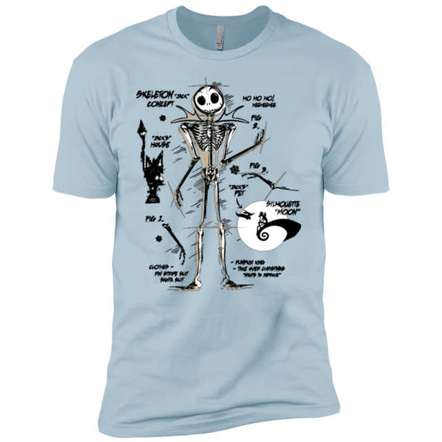 T-Shirts Light Blue / YXS Skeleton Concept Boys Premium T-Shirt