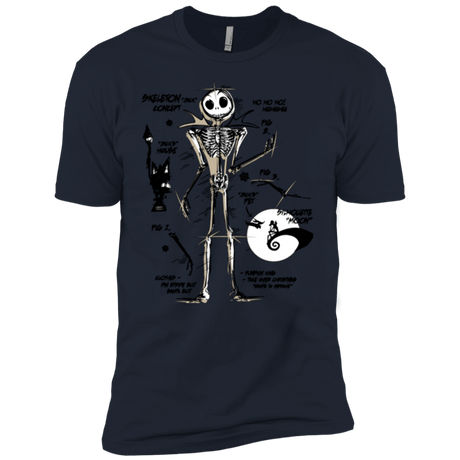 T-Shirts Midnight Navy / YXS Skeleton Concept Boys Premium T-Shirt