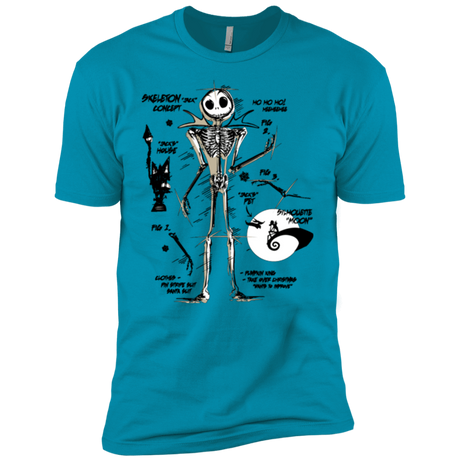 T-Shirts Turquoise / YXS Skeleton Concept Boys Premium T-Shirt