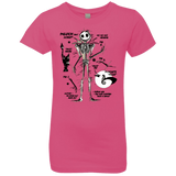 T-Shirts Hot Pink / YXS Skeleton Concept Girls Premium T-Shirt