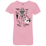 T-Shirts Light Pink / YXS Skeleton Concept Girls Premium T-Shirt