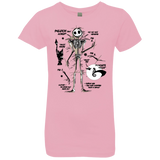 T-Shirts Light Pink / YXS Skeleton Concept Girls Premium T-Shirt