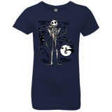 T-Shirts Midnight Navy / YXS Skeleton Concept Girls Premium T-Shirt