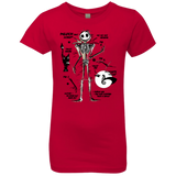 T-Shirts Red / YXS Skeleton Concept Girls Premium T-Shirt