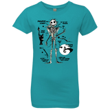 T-Shirts Tahiti Blue / YXS Skeleton Concept Girls Premium T-Shirt