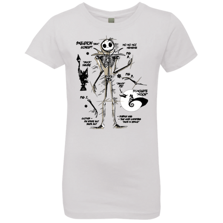 T-Shirts White / YXS Skeleton Concept Girls Premium T-Shirt