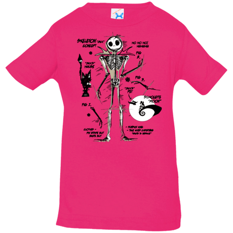 T-Shirts Hot Pink / 6 Months Skeleton Concept Infant Premium T-Shirt